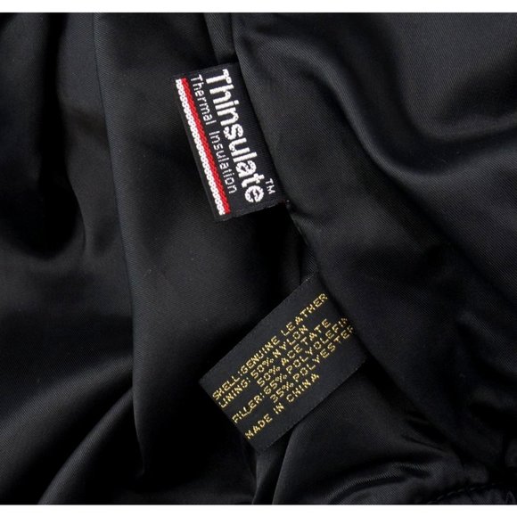 EUC VTG Express Moto Leather Jacket | Sz XS, Diamond Quilted w/Thinsulate, Black - Picture 7 of 7